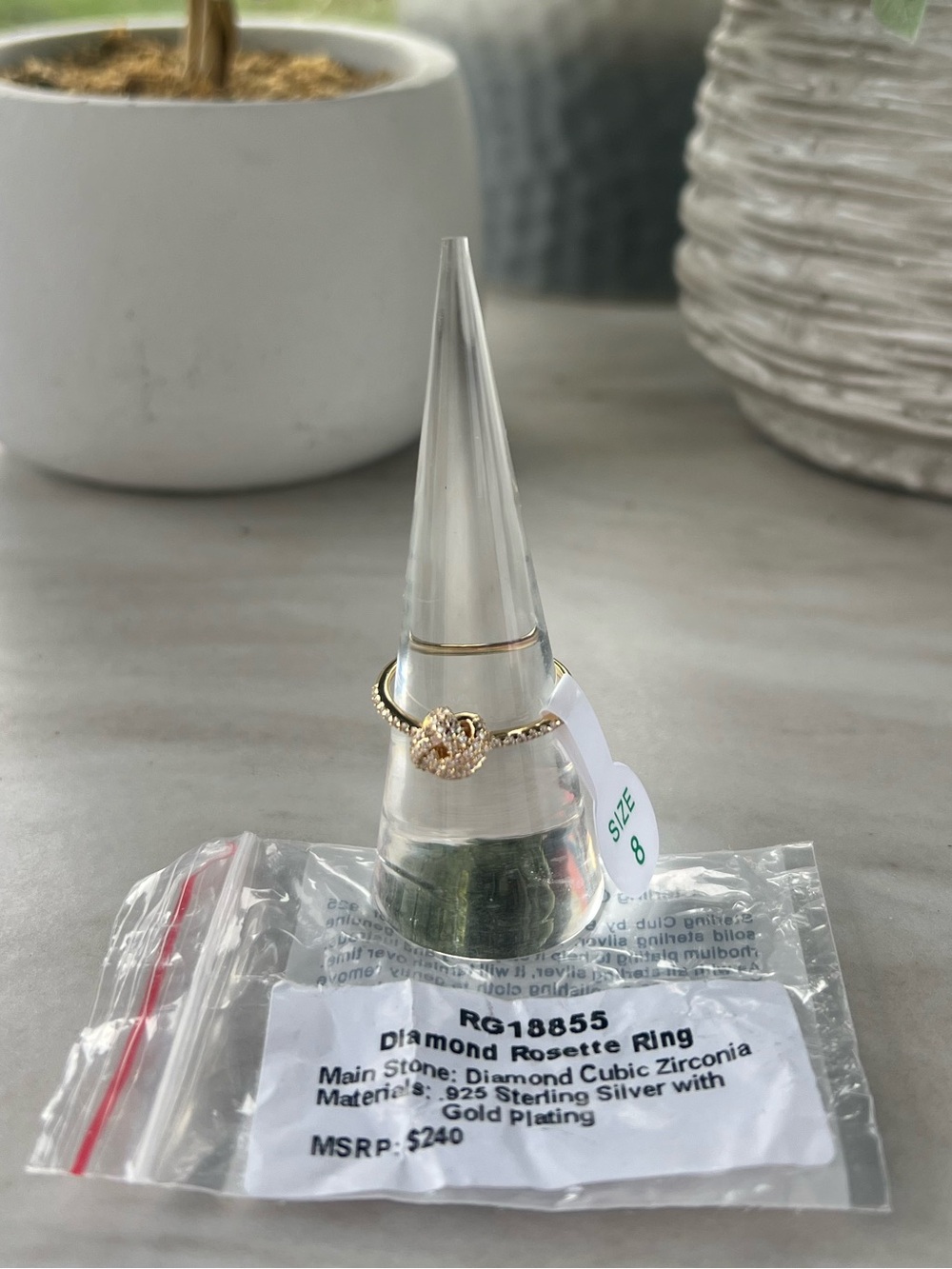 Bomb Party VERMEIL KNOT ring